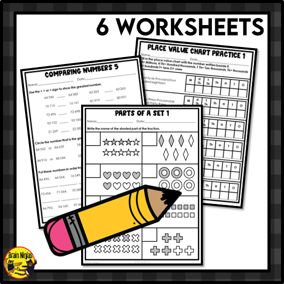 Free Math Worksheets Numbers to 1 000 000 | Paper | Grade 5