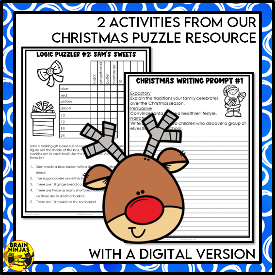 Free Winter and Christmas Word Games, Puzzles, and Writing Prompts | Paper and Digital