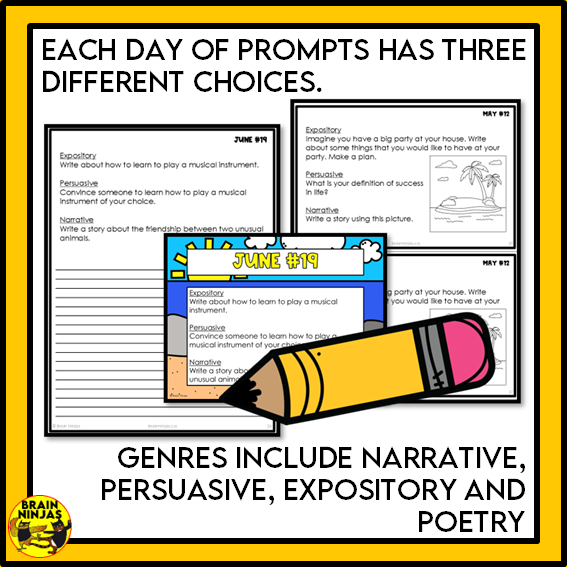 Free Daily Writing Prompts | Monthly Sample | Paper and Digital