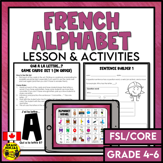 French Alphabet Lessons | Paper and Digital