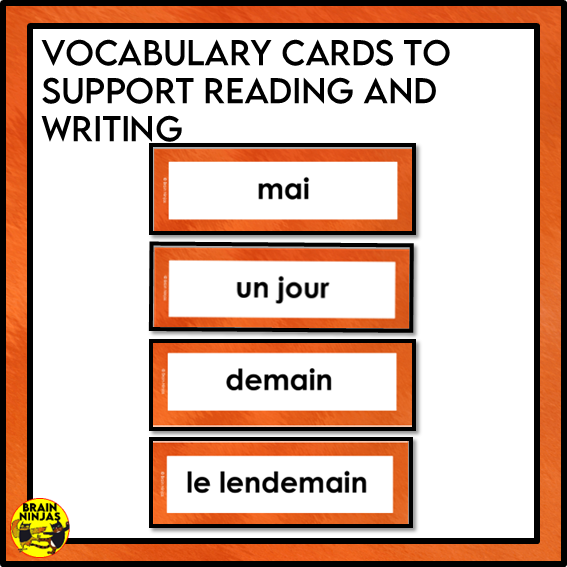 French Calendar Activities | Paper and Digital