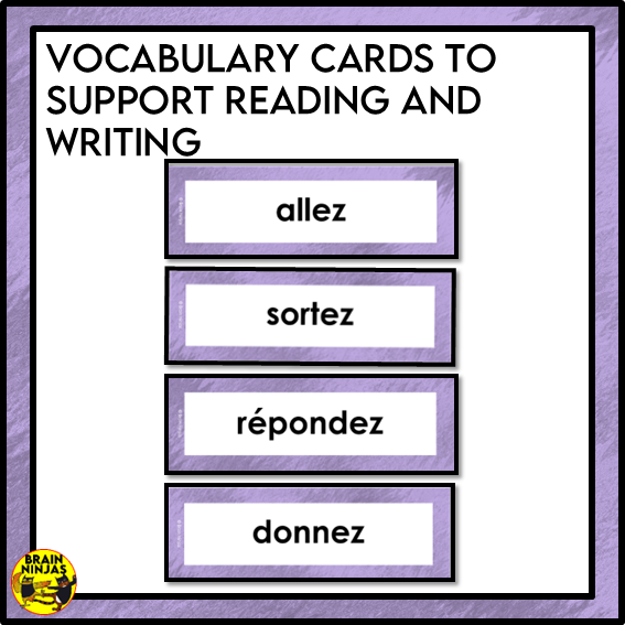 French Commands Impératif les ordres en classe | Paper and Digital