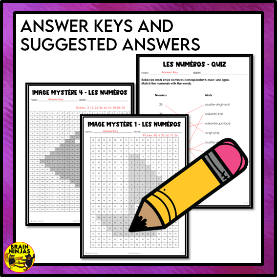 French Number Activities | Paper and Digital