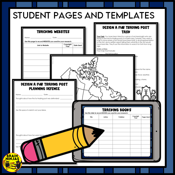 Design A Fur Trading Post Project Based Learning | Paper and Digital