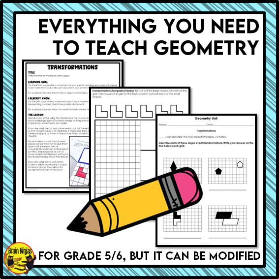 Geometry Interactive Math Unit | Paper | Grade 5 Grade 6