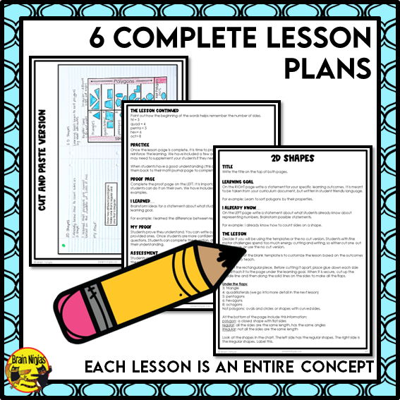 Geometry Interactive Math Unit | Paper | Grade 3