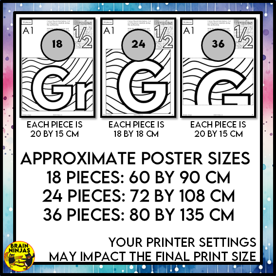 Grade 1 and 2 Combined Classroom Collaborative Poster | Paper