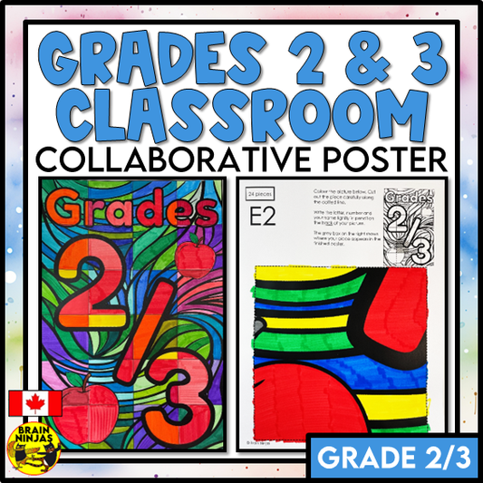 Grade 2 and 3 Combined Classroom Collaborative Poster | Paper