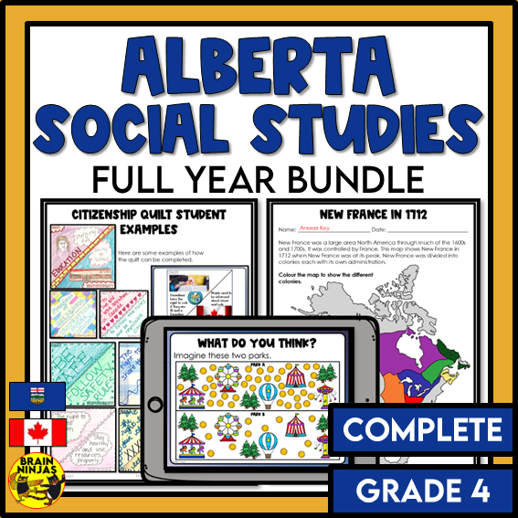 Alberta Social Studies Grade 4 Full Year | Paper and Digital