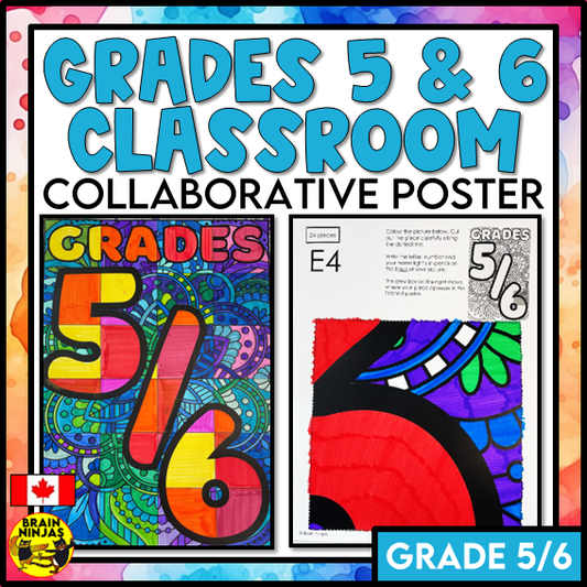 Grade 5 and 6 Combined Classroom Collaborative Poster | Paper