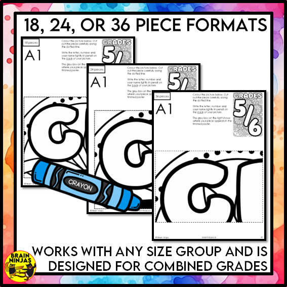 Grade 5 and 6 Combined Classroom Collaborative Poster | Paper