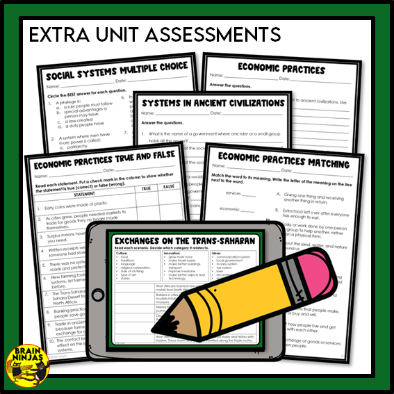 Grade 5 Alberta Social Studies Full Year of Lessons | Paper and Digital