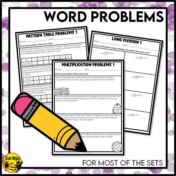 Math Worksheets Full Year Bundle With Concepts and Holidays | Paper | Grade 5