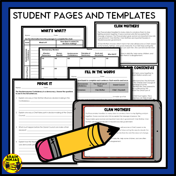 Grade 6 Alberta Social Studies Time and Place Unit | Paper and Digital