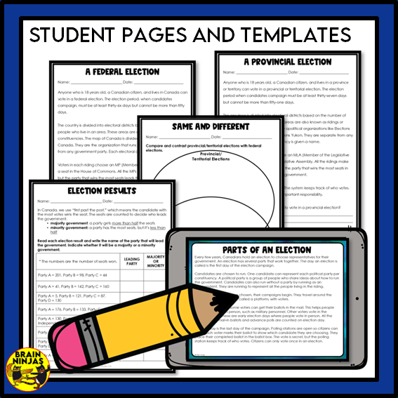 Grade 6 Alberta Social Studies Full Year of Lessons and Activities | Paper and Digital