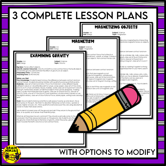 Gravity and Magnetism Lessons and Activities About Non-Contact Forces | Paper and Digital