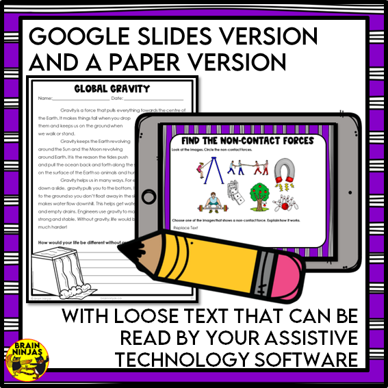 Gravity and Magnetism Lessons and Activities About Non-Contact Forces | Paper and Digital
