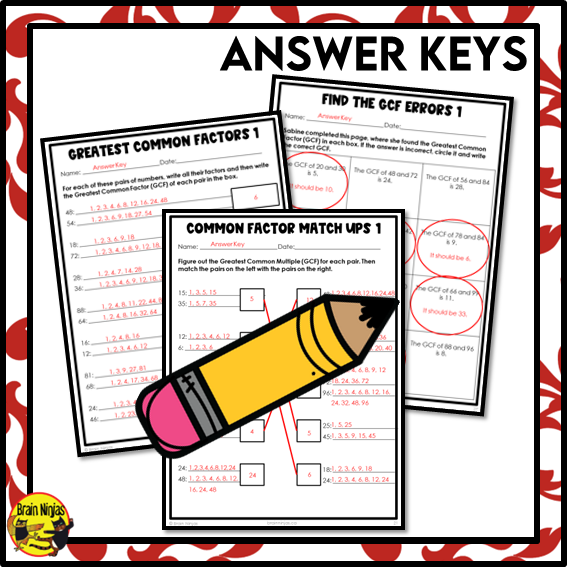 Factor Paper Greatest Common Factors within 100 Math Worksheets | Paper | Grade 4 ...