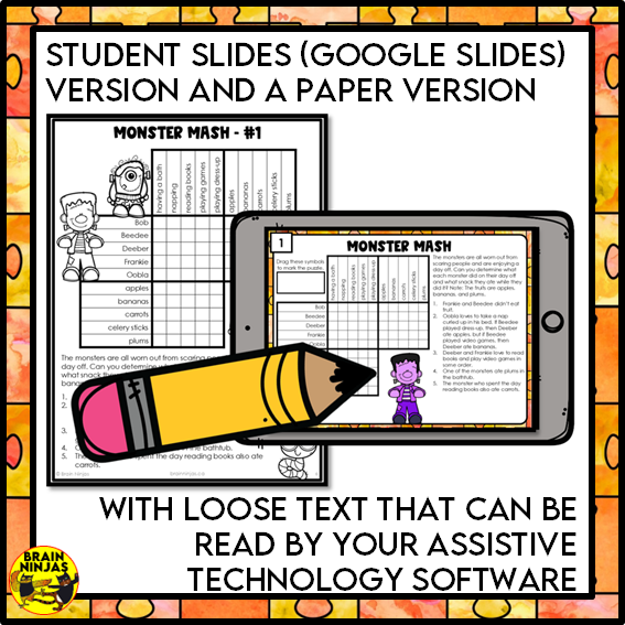 Halloween Logic Puzzles | Paper and Digital