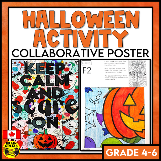 Halloween Collaborative Poster Be Calm and Scare On | Paper