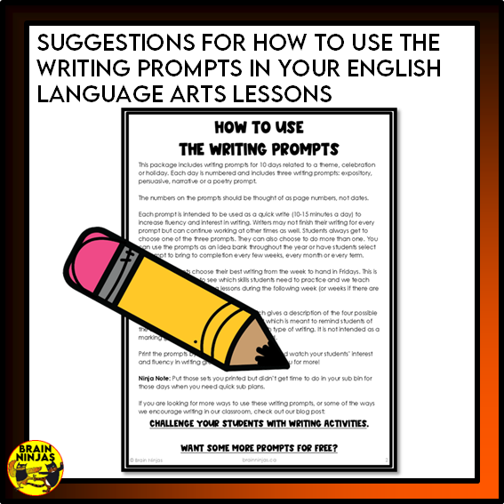Halloween Writing Prompts | Paper and Digital