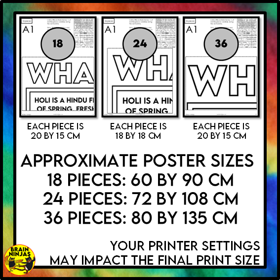 Holi Festival of Colours Collaborative Poster | Paper