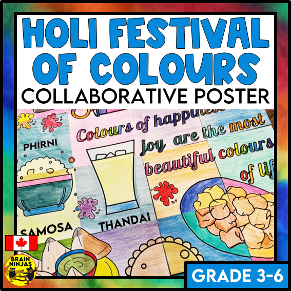 Holi Festival of Colours Collaborative Poster | Paper