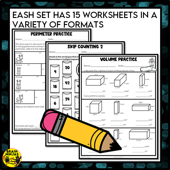 Holiday Math Worksheets for Numbers up to 1 000 000 | Paper