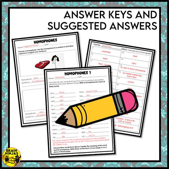 Homophones and Homographs Lessons and Activities | Paper and Digital