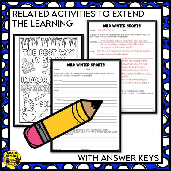 Winter Collaborative Poster for Indoor Recess or a Snowy Day | Paper