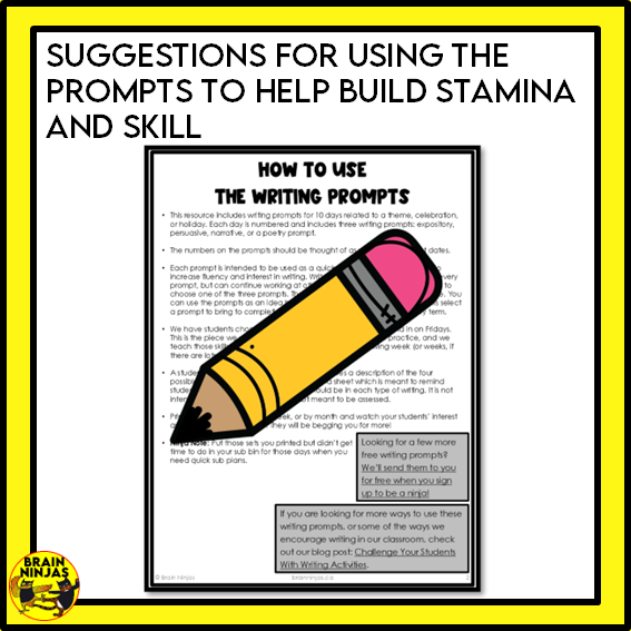 June Monthly Writing Prompts | Paper and Digital