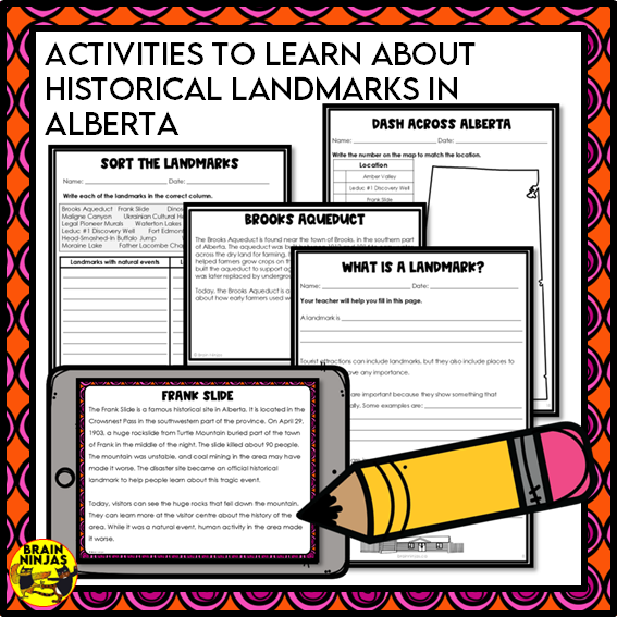 Alberta Landmarks | Paper and Digital