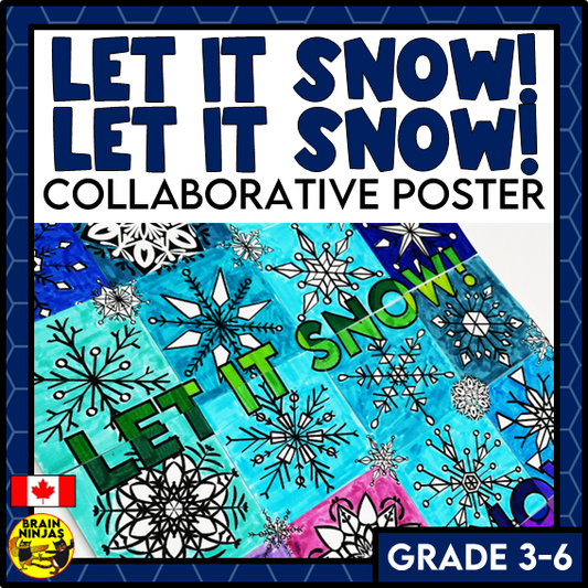 Winter or Christmas Collaborative Poster | Paper