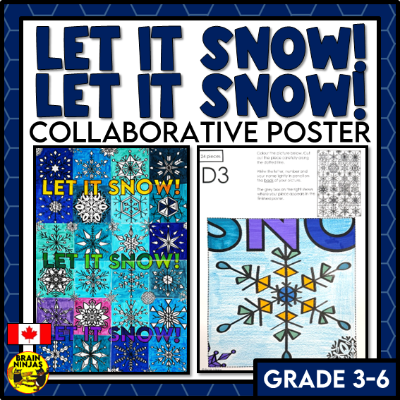 Winter or Christmas Collaborative Poster | Paper