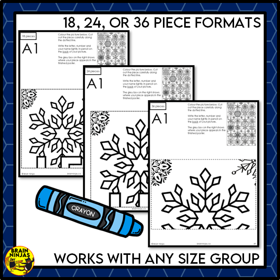 Winter or Christmas Collaborative Poster | Paper