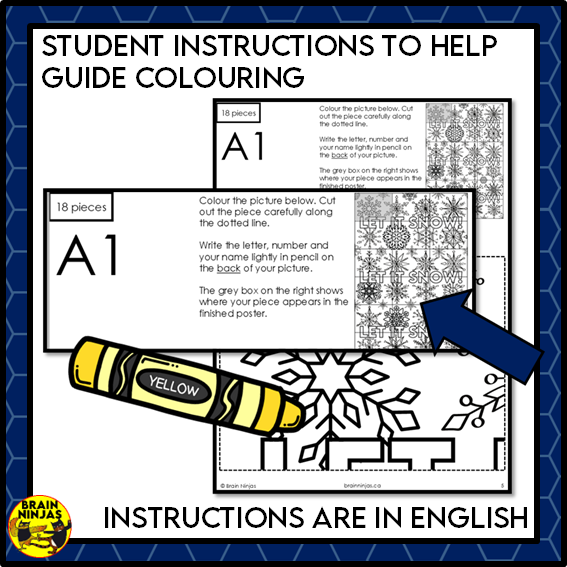 Winter or Christmas Collaborative Poster | Paper