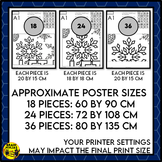 Winter or Christmas Collaborative Poster | Paper