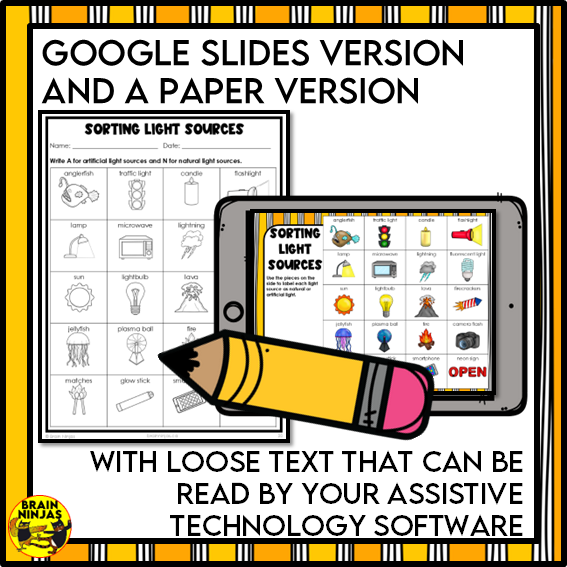 Light Science Lessons | Paper and Digital