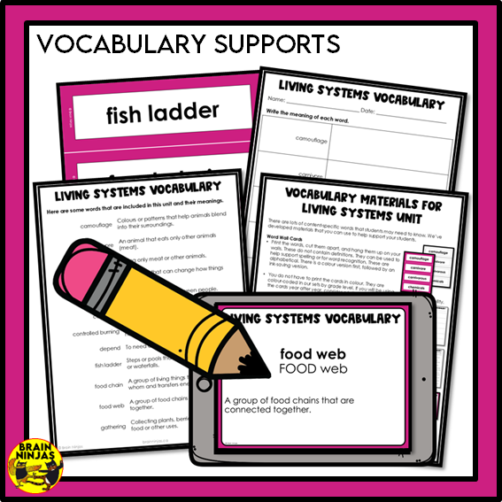 Living Systems Unit Alberta Grade 3 Science Lessons and Activities | Paper and Digital