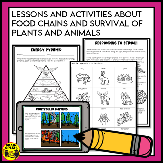 Living Systems Unit Alberta Grade 3 Science Lessons and Activities | Paper and Digital