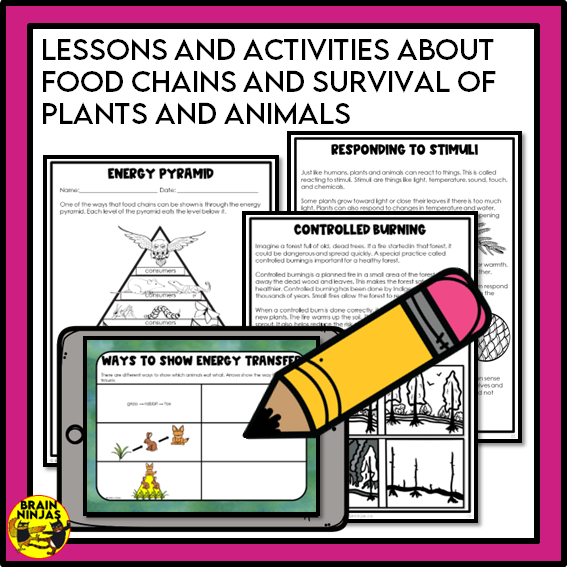 Living Systems Unit Alberta Grade 3 Science Lessons and Activities | Paper and Digital