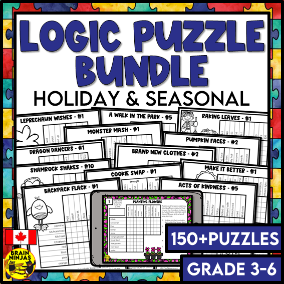 Logic Puzzles Bundle | Paper and Digital