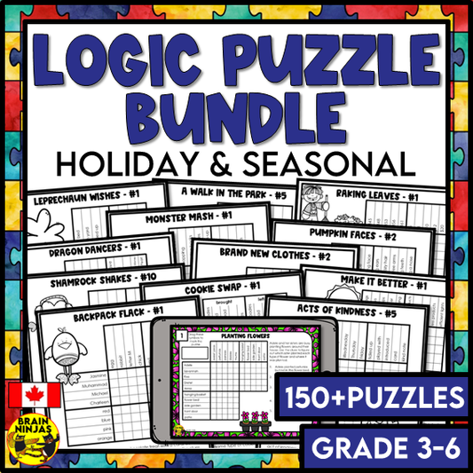 Logic Puzzles Bundle | Paper and Digital