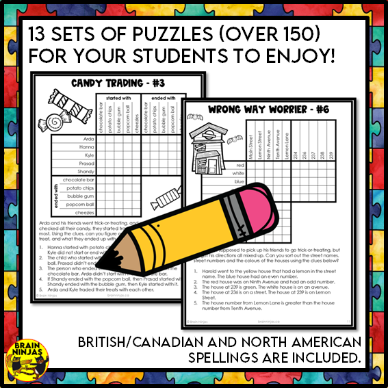 Logic Puzzles Bundle | Paper and Digital