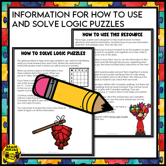 Logic Puzzles Bundle | Paper and Digital