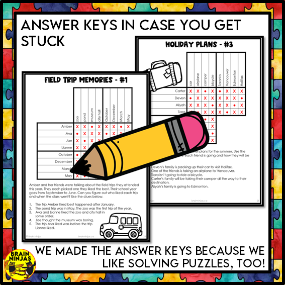 Logic Puzzles Bundle | Paper and Digital