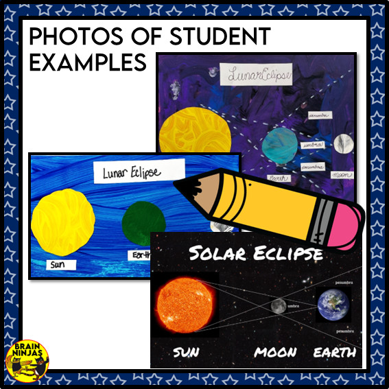 Lunar and Solar Eclipses Lesson and Activities Space Astronomy | Paper and Digital