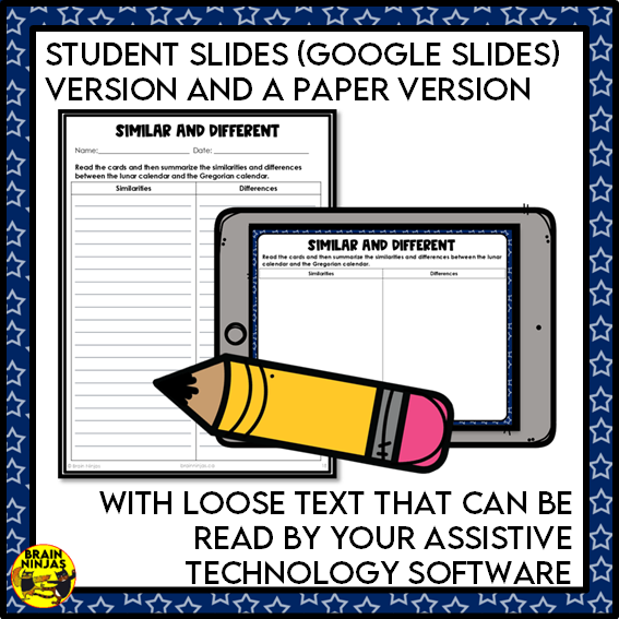 Lunar Calendar Space Sky Science Lesson and Activities | Paper and Digital