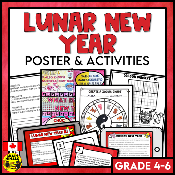 Lunar New Year Activity Bundle | Paper and Digital