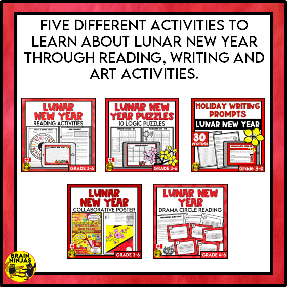 Lunar New Year Activity Bundle | Paper and Digital